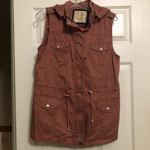 Jackets & Blazers - Dusty Rose hooded vest